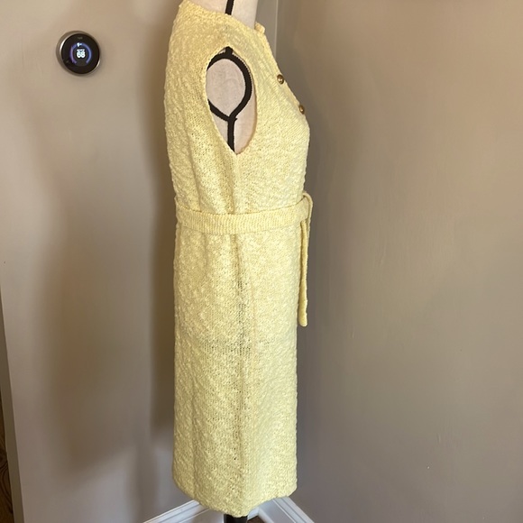 Super RARE one of a kind 1960s St John Knits Canary Yellow Knit Vintage60s Dress - Picture 6 of 9